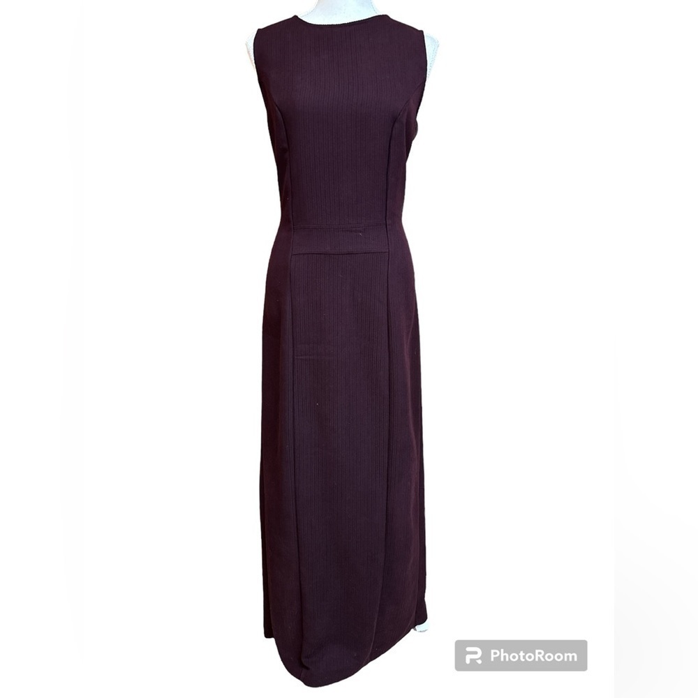 Tall Girl Deep Purple Sleeveless Maxi Longline Sheath Dress Size 8